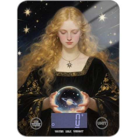 Balance alimentaire portable 5 kg/5 g, astrologue de tarot blonde (1/5)