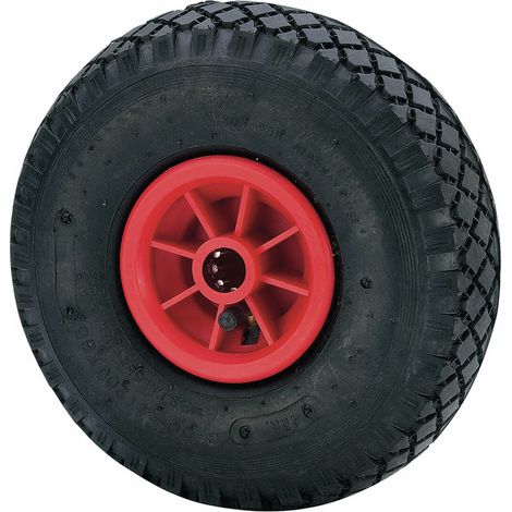 Ruota pneumatica con nucleo in polyamix e asse liscio, max. carico. 175 kg, ø 26 cm