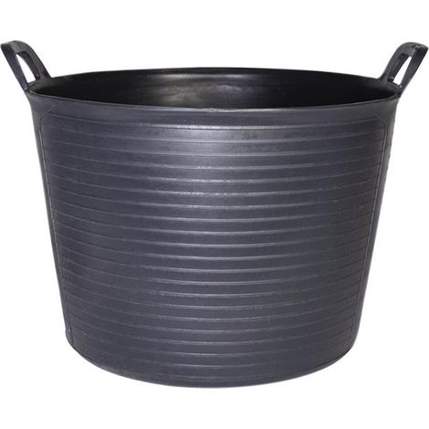 Rubi 88773 No. 3 FLEXTUB Plastic Tub Black 40 litre RUB88773