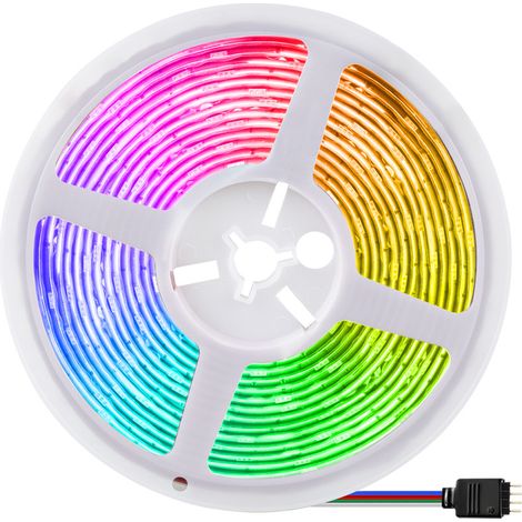Bande LED de 10 m avec alimentation secteur, bande LED à changement de couleur avec