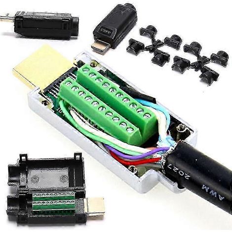 Adaptateur HDMI 2.0 vers connecteur 20P avec boîtier (1/5)