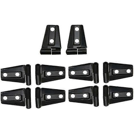 10x Cache-charnières de capot et de porte compatibles avec Jeep Wrangler JK JKU 2007-2017 (1/5)