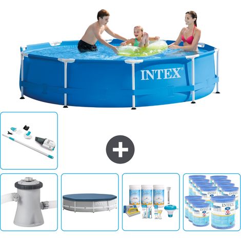 Intex Piscina con estructura Redonda - 305x76 cm - 8-piezas  SCB19 (1/5)