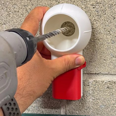 Boîte collectrice de poussière pour perceuse – Avec réservoir à eau – Anti-poussière et copeaux (1/3)