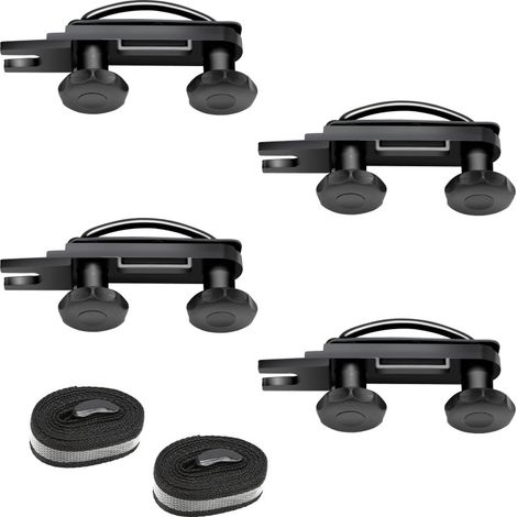 SWANEW Set di attacchi per staffa a U per box da tetto Kit valigie originali da 4 pezzi 85mm (1/5)