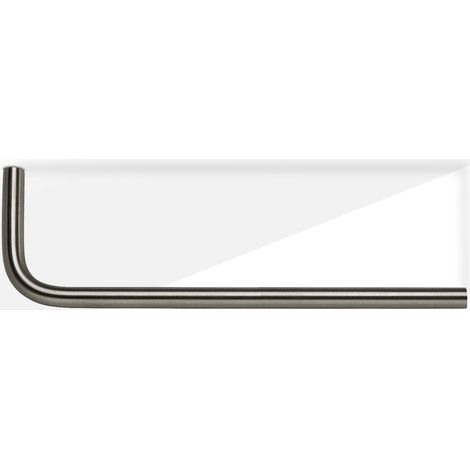 Garderobenstange Norma II L-Form L: 230 mm Edelstahl gebürstet