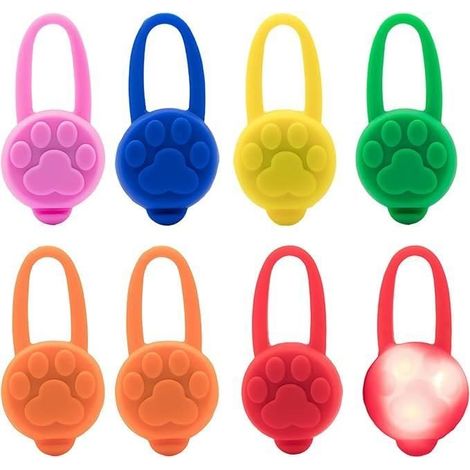 Pendentifs lumineux pour chien - Non spécifié - 8pcs - 3 modes d'éclairage - Imperméable - Sécurité nocturne (1/4)