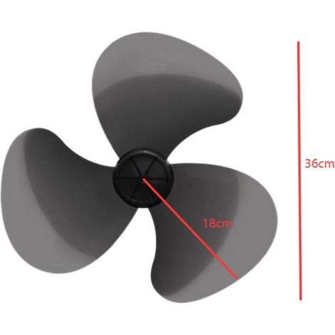 2 Pièces Pales de Ventilateur Électrique de Remplacement Accessoire pour Ventilateur de Sol Lot (1/4)