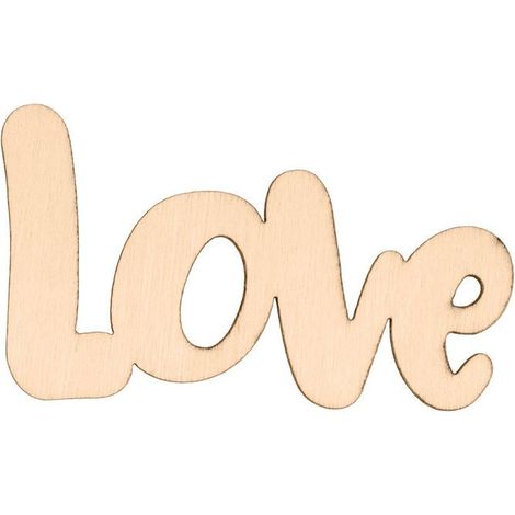 Mot en bois 'Love'
