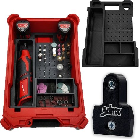 ORGANIZADOR INSERTABLE MILWAUKEE PACKOUT PARA M12 BLROT DREMEL 3DMX + GRATIS (1/5)