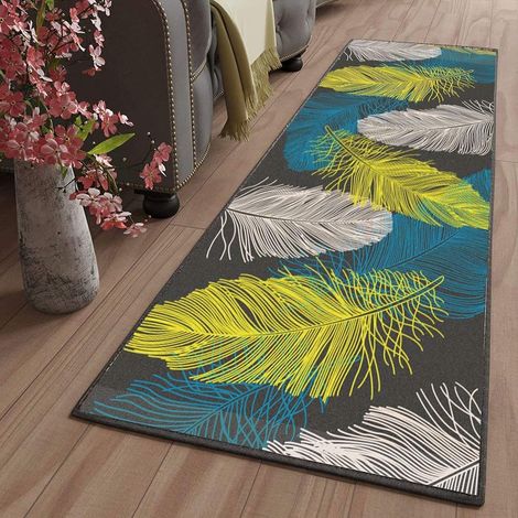 Flurläufer – 40 x 180 cm – Polyester und Kaschmir – Rutschfest – Waschbar – Nordischer Stil – Für Wohnzimmer und Küche (1/5)