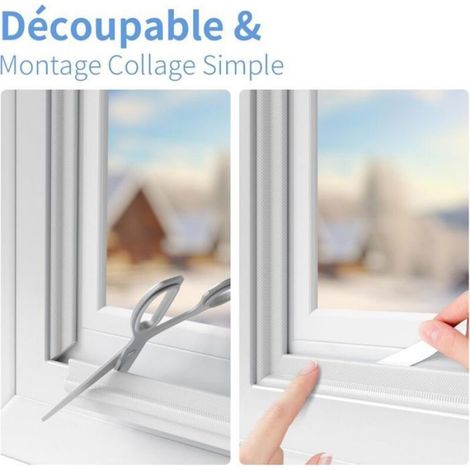 Joint D Etanchéité Fenêtre - Double Joint Mousse Autoadhésif - Pour Isolation Thermique Et Phonique - Largeur 30 Mm - Longueur 10 M - 1 Pièce (1/5)