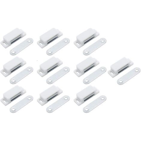 royaluxe -Loqueteau pour meubleLot de 10 boutons-pression magnétiques pour armoire à aspiration magnétique - Fermeture magnétique forte - Aspiration à porte unique (1/5)