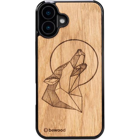 Custodia in legno Bewood per iPhone 16 Plus QUERCIA LUPO (1/5)
