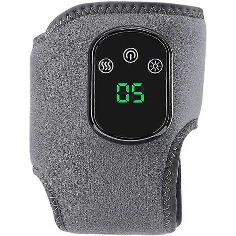 Masseur électrique pour pieds et chevilles avec chaleur et vibrations, coussin chauffant sans fil, ceinture de cheville pour la récupération sportive - Bon (1/5)