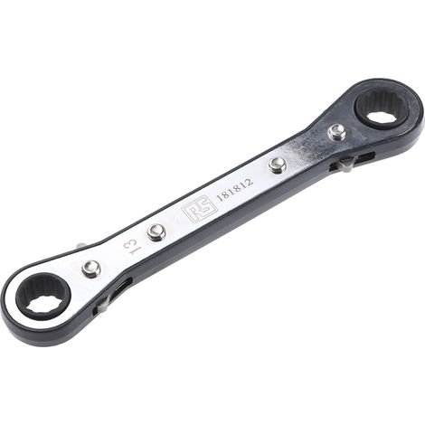 Clé à œillet à cliquet 13 x 14 mm RS PRO en Acier chrome vanadium ( Prix pour 1 )
