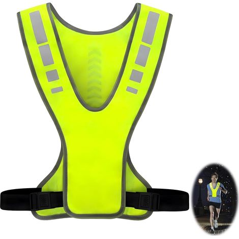 Gilet Jaune Adulte Réfléchissant Haute Visibilité, Gilet de Sécurité Fluorescent Réglable et Respirant Running Homme Femme Gilets Fluorescent de Sécurité pour Vélo Moto Voiture Jogging et Travail (1/5)