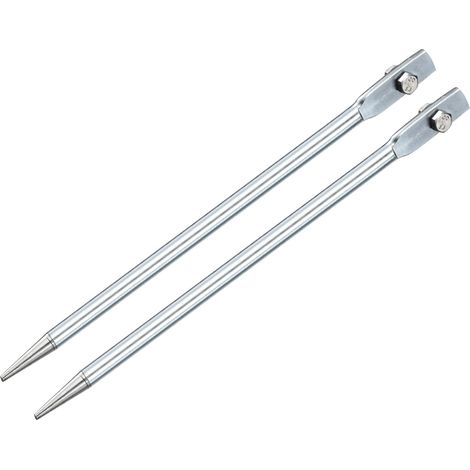 2Pcs Tige de Mise à la Terre Galvanisée à Froid de 2 Pieds (1/4)