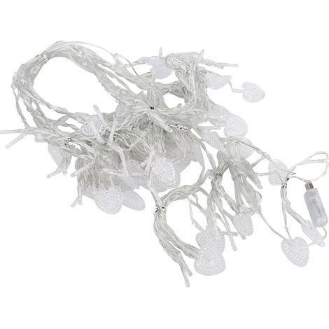 Guirlande lumineuse rideau de fenêtre 2 x 1,5 m, 124 LED, blanc froid, pour chambre, jardin, fête, Noël (1/5)