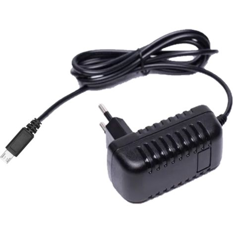 POSB05200A-MICRO: Schaltnetzteil 5V/2A/10W, schwarz, horizontaler Adapter, Netzanschluss: CEE7/16, Gleichstromanschluss: Micro-USB