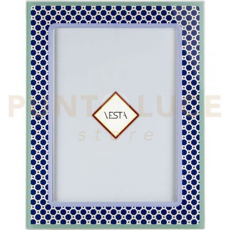 PORTAFOTO MEDIO DECOR IN CRISTALLO ACRILICO BLU