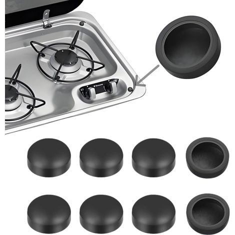 8 pièces Bouchons en caoutchouc Cache-vis Cache-vis pour vis pour plaque de cuisson de camping-car (1/4)