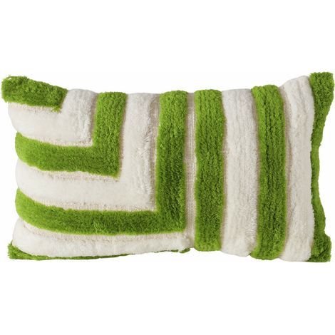 Coussin décoratif en coton avec motif géométrique ELINO, 50 x 30 cm