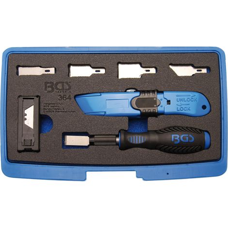 Bgs Technic – Coffret multi-outils 27 pièces – 20 lames tranchantes pour grattage et découpe – Manche bi-composant pour prise en main sûre (1/5)