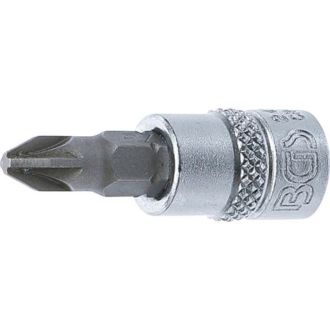 BGS Bit-Einsatz Antrieb Innenvierkant 6,3 mm (1/4") Kreuzschlitz PZ2 - 2491 (1/2)