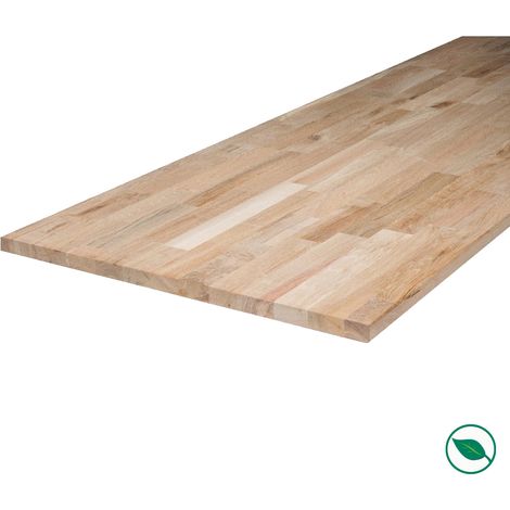 Forestea – Plateau hêtre massif lamellé collé 1500 x 800 x 26 mm – Label FSC 100% – Pour cuisines et salles de bain – Bois durable et esthétique