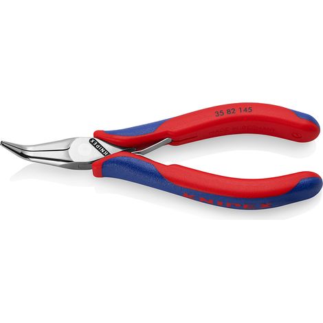 KNIPEX 35 82 145 SB Elektronik-Greifzange mit durchgestecktem Gelenk mit Mehrkomponenten-Hüllen 145 mm (1/6)