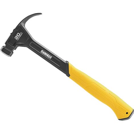 DeWalt DWHT51009-0 20oz (567g) Curve Claw Smooth Face Hammer with Ergonomic Handle