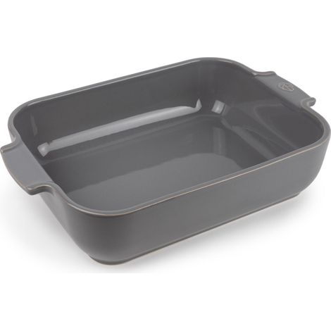 PEUGEOT - Teglia rettangolare in ceramica - 32 cm x 21,7 cm x 7,2 cm - Capacità: 2,7 L - 4-5 porzioni - Garanzia 10 anni - Made in France - Colore grigio chiaro (1/5)