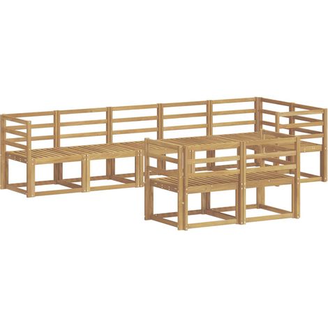 Ensemble de canapés d'extérieur 8 pcs Blanc vidaXL (1/5)