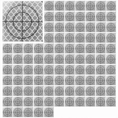 Lot de 100 réflecteurs de mesure à prisme pour station totale et levés topographiques de tunnels (1/5)
