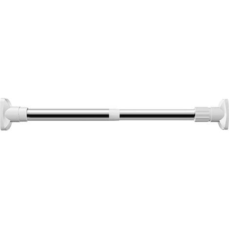 Tringle à Rideau Télescopique 5080cm Set Barre Rideau Extensible sans Perçage Tringles à Rideaux à Tension de Ressort pour Cuisine, Salle de Bain, Armoire, Fenêtre (1/5)
