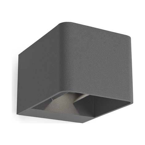 Leds-C4 Wilson - Applique Murale Extérieure LED Up Down Gris Urbain 855lm 3000K IP65