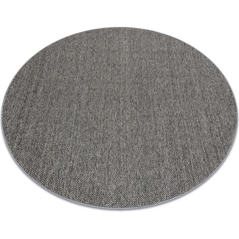 Tappeto CASABLANCA LOOM cerchio grigio, loop, morbido interno ed esterno grey rotondo 80 cm