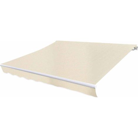 Toile d'auvent, Toile de rechange pour tonnelle, Crème 6 x 3 m (cadre non inclus) OIB4508E (1/5)