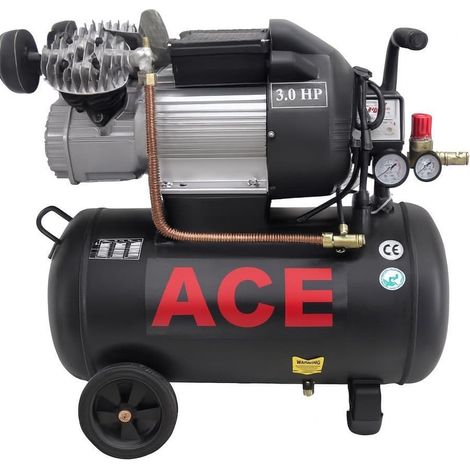 Heavy Duty Electric Air Compressor 50L 250LPM 8 BAR / 115PSI (3HP 2.2KW Portable Garage Workshop)