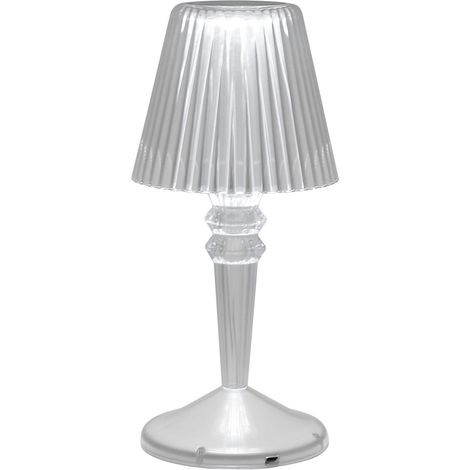 Lampada da tavolo Led touch Kristall luce regolabile 2W portatile a batteria ricaricabile USB Type-C Novaline (1/5)