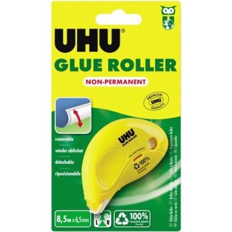 Kleberoller ® Glue non permanent 6,5 mm x 8,5 m (B x L) nicht nachfüllbar gelb (1/5)