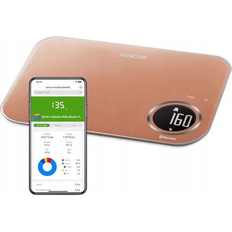 Báscula de cocina Sencor sks 7176gd bluetooth 8 kg precisión 1 g (1/3)