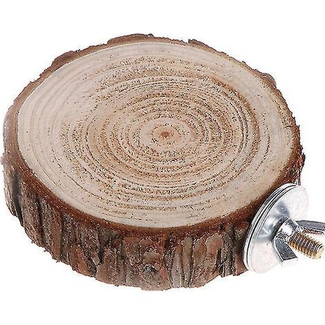 Plateforme de perchoir ronde en bois pour hamsters, chinchillas et gerbilles (1/4)