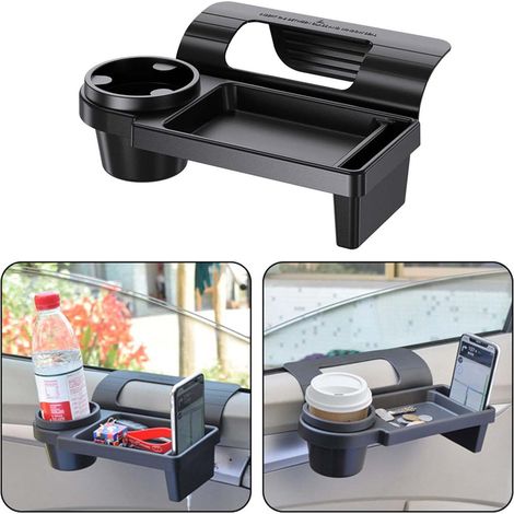boîtes de rangement voiture suspendues côté porte organiseurs téléphone et gobelet pratique pour intérieur propre 2pcs (1/5)