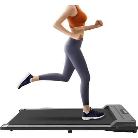 Laufband für Zuhause, 250V 0.74KW Motorisiertes Laufband, Tragbares Laufband, 220.46lbs Tragfähigkeit, Schlankes Gerät mit Fernbedienung und LED-Display für Zuhause