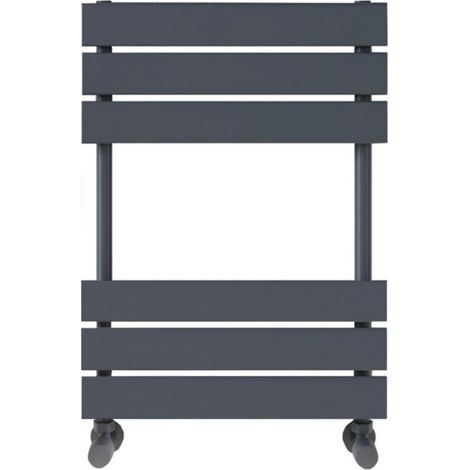 Orbit Life Flat Panel Heated Towel Rail 650mm H x 400mm W - Anthracite (1/4)