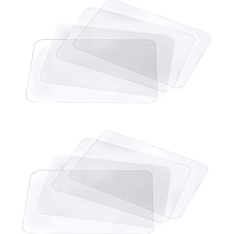 Juego de manteles individuales transparentes, lavables, para mesa de cocina, antideslizantes y resistentes al calor (16 piezas)