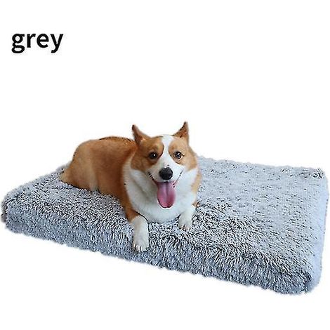Coussin orthopédique pour chien en mousse à mémoire de forme, housse en peluche super douce, literie confortable et lavable, taille S, tapis de repos pour animal de compagnie (1/4)