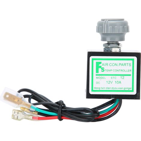 Thermostat électronique 12V pour climatisation auto, interrupteur de contrôle de température, accessoire voiture 10A régulateur thermique. (1/3)
